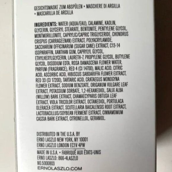 Erno Laszlo Pore Cleaning Clay Mask 100 ml 3.3 fl oz Full Size Brand New - Picture 5 of 9